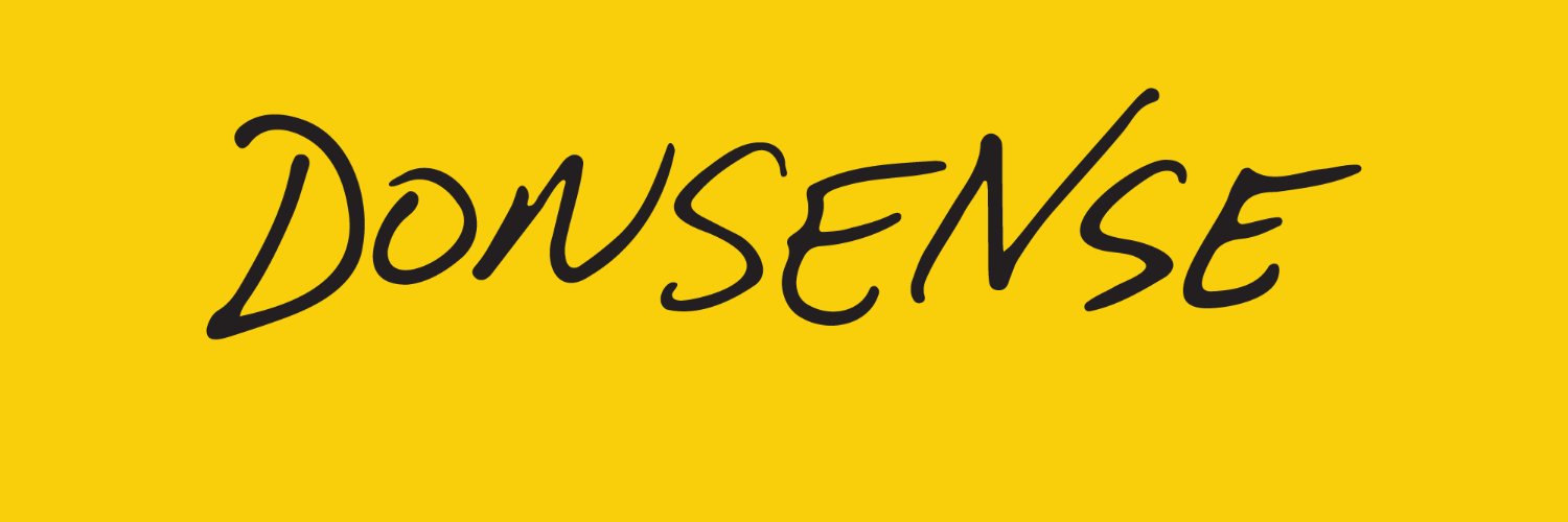 DONSENSE handwritten banner